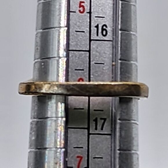 Vintage 10K GERSC Crystal & CZ Ring (6) - Picture 8 of 8